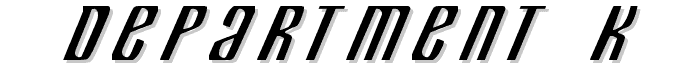 Department K font